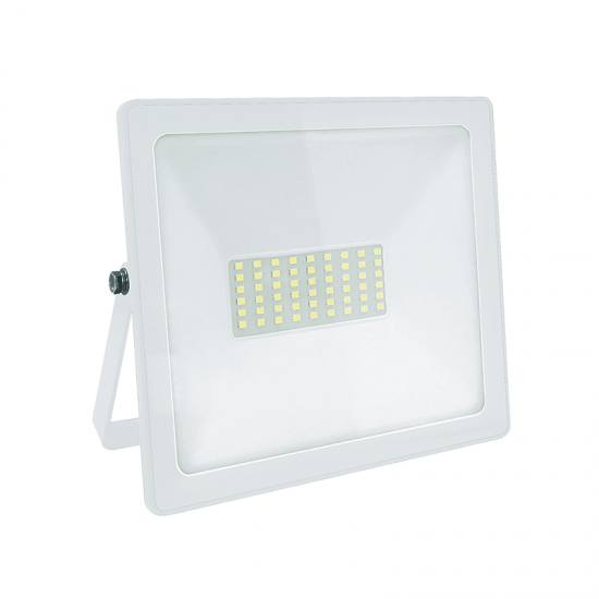 WHITE LED SMD FLOOD LUMINAIRE IP66 50W 4000K 4250Lm 230V RA80 WHITE LED SMD FLOOD LUMINAIRE IP66 50W 4000K 4250Lm 230V RA80