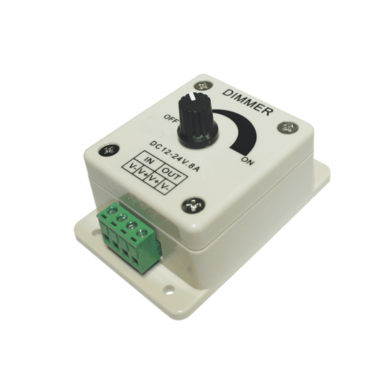 WALL MINI LED DIMMER 8A 96W/12V 192W/24V WALL MINI LED DIMMER 8A 96W/12V 192W/24V