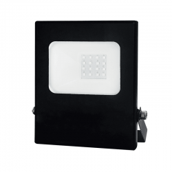 BLACK LED SMD FLOOD LUMINAIRE IP66 10W RGBW 230V