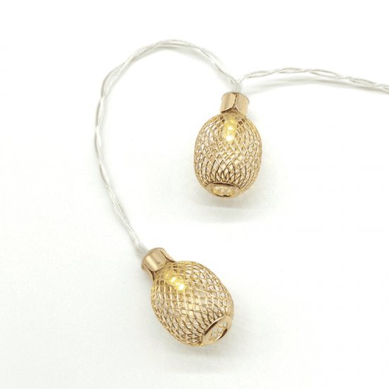 ^ "METAL PINAPPLE" 10LED ΛΑΜΠΑΚ ΣΕΙΡΑ ΜΠΑΤΑΡ.(3xAA)ΘΕΡΜΟ ΛΕΥΚΟ ΧΡΥΣΟ ΜΕΤΑΛΛΟ IP20 135+30cm ΔΙΑΦΑΝ Κ