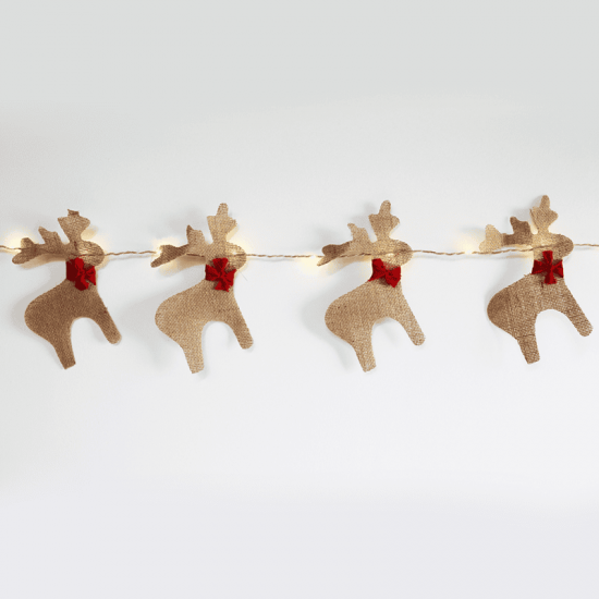 ^ "HESSIAN REINDEER ", 20 MINI LED WW Λ/ΚΙΑ ΑΣΗΜΙ ΧΑΛK. ΜΠ/ΡΙΕΣ (3xAA), IP20, 180+30cm, ΔΙΑΦ. ΚΑΛ. Τ