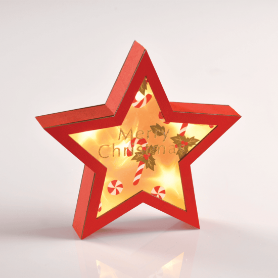 ^ "WOODEN RED STAR" 6 MINI LED ΛΑΜΠ. ΜΠΑΤ. (2xAAA), WW,IP20, 23X5X22CM ^ "WOODEN RED STAR" 6 MINI LED ΛΑΜΠ. ΜΠΑΤ. (2xAAA), WW,IP20, 23X5X22CM
