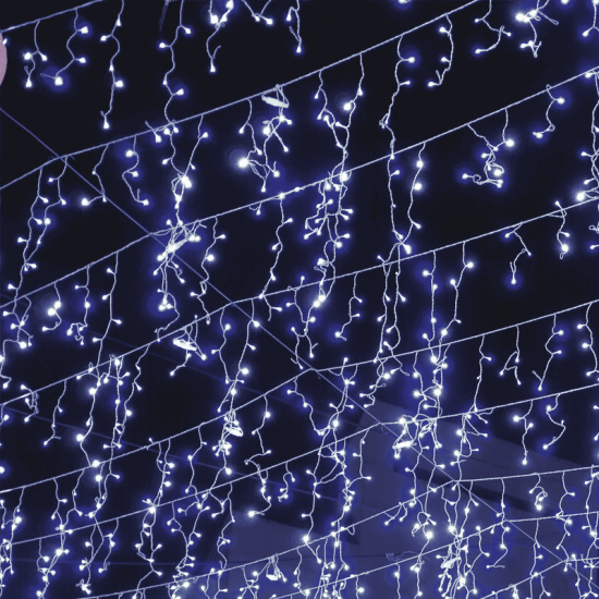 ^ 144LED ΛΑΜΠ ΒΡΟΧΗ 5-7-5-7 24ΣΕΙΡΕΣ ΨΥΧΡΟ ΛΕΥΚΟ ΑΝΤΑΠΤ 31VDC ΕΠΕΚΤ ΜΑΧ 4ΣΕΤ&8 ΠΡΟΓΡΑΜ IP44 300x6