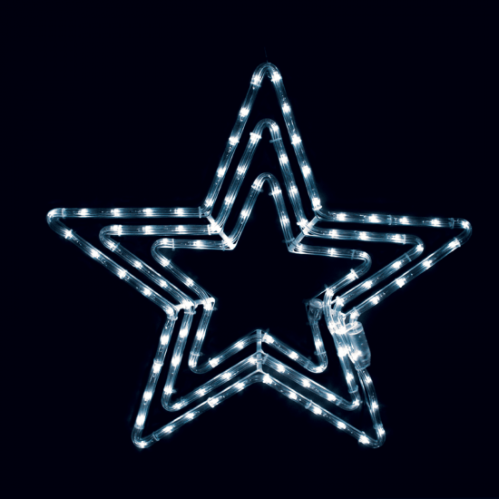 "3 STARS" 108 LED ΣΧΕΔΙΟ 4.5m ΜΟΝΟΚΑΝΑΛ ΦΩΤΟΣΩΛ ΨΥΧΡΟ ΛΕΥΚΟ ΜΗΧΑΝΙΣΜΟ FLASH IP44 56cm 1.5m ΚΑΛΩΔ