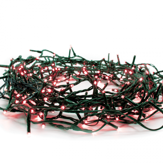 ^ 100 LED ΛΑΜΠ. ΣΕΙΡΑ (ANA 5cm), ΚΟΚΚΙΝΟ,ΑΝΤΑΠΤ.(31VDC)& ΕΠΕΚΤ.(MAX 6 ΣΕΤ),IP44, 5m, ΠΡΑΣΙΝΟ ΚΑΛ.