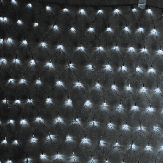 ^ 240 FLASH LED ΔΙΚΤΥ ΛΑΜΠ., CW,ΑΝΤΑΠΤ.(31VDC),IP44, 200x150cm, ΠΡΑΣΙΝΟ ΚΑΛ.