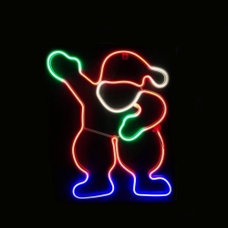 ^ "SANTA" 300 NEON LED 3m NEON DOUBLE SMD ΦΩΤ., ΠΟΛΥΧΡ. ΣΤΑΘ., IP44, 39X54CM, 1.5m ΚΑΛ.