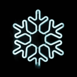 ^ "SNOWFLAKE" 300 NEON LED 3m NEON DOUBLE SMD ΦΩΤ., CW ΣΤΑΘ., IP44, 40X40CM, 1.5m ΚΑΛ.