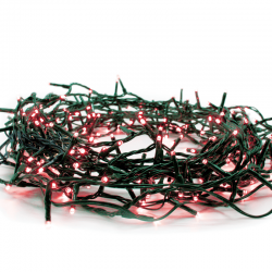 ^ 300 LED ΛΑΜΠ. ΣΕΙΡΑ (ANA 5cm), KOKKINO,ΑΝΤΑΠΤ.(31VDC) & 8 ΠΡΟΓΡΑΜ.,IP44, 15m, ΠΡΑΣΙΝΟ ΚΑΛ.