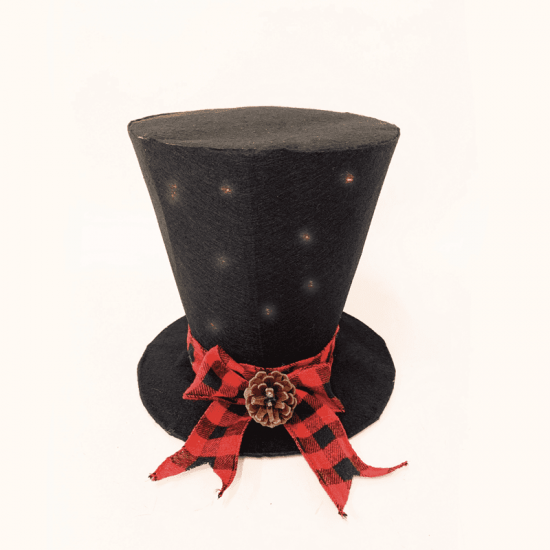 ^ "BLACK FABRIC HAT", 20 WW LED ΛΑΜΠΑΚ. ΜΠΑΤ 3ΑΑ IP20 Φ26Χ25CM