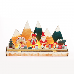 ^ "ΞΥΛΙΝΟ ΔΙΑΚ/ΤΟ" 6 LED WW ΜΠΑΤ (2xAAA) IP20 30x7x16cm