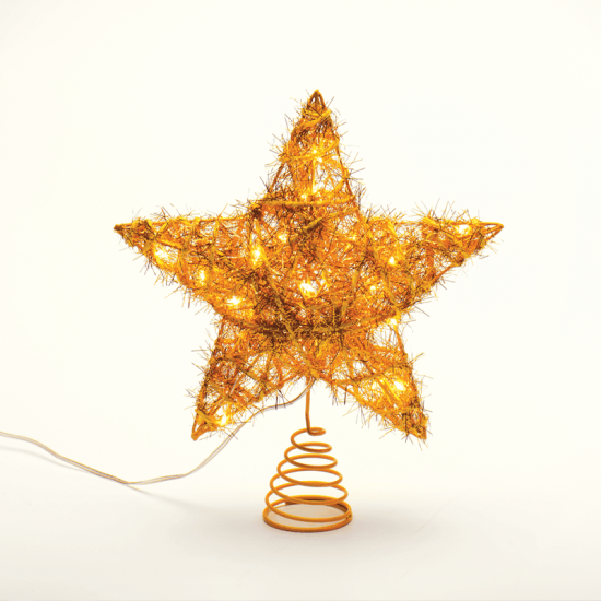 ^ "GOLD CONVEX STAR" 20 MINI WW LED ΛΑΜΠ. ΜΠΑΤ. 3ΧΑΑ,IP20 23x5x20cm