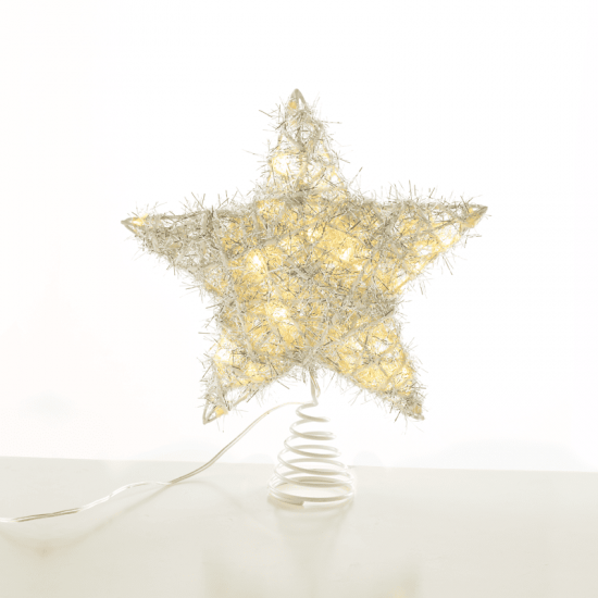 ^ "SILVER CONVEX STAR" 20 MINI WW LED ΛΑΜΠ. ΜΠΑΤ. 3ΧΑΑ,IP20 23x5x20cm