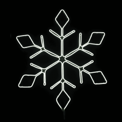 "SNOWFLAKE" 600LED ΣΧΕΔΙΟ 6m ΦΩΤΟΣΩΛ ΝΕΟΝ ΘΕΡΜΟ ΛΕΥΚΟ IP44 66x57cm 1.5m ΚΑΛΩΔ