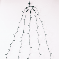 350LED ΧΤΑΠΟΔΙ ΛΑΜΠ 10 ΣΕΙΡΕΣ x 35 ΛΑΜΠ ΠΟΛΥΧΡΩΜΑ ΑΝΤΑΠΤ (31VDC) IP44 3m ΠΡΑΣ ΚΑΛΩΔ