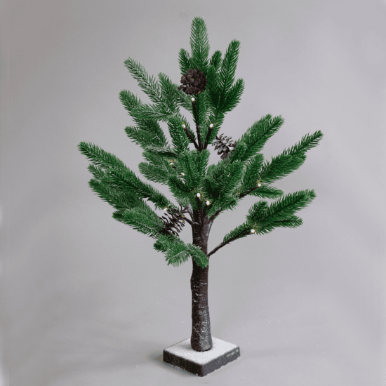 ^ “SNOW PINE TREE WITH PINE CONES” 24 WW LED ΛΑΜΠΑΚ. IP20 3xAA ΥΨΟΣ 60CM ΒΑΣΗ 10x10CM ^ “SNOW PINE TREE WITH PINE CONES” 24 WW LED ΛΑΜΠΑΚ. IP20 3xAA ΥΨΟΣ 60CM ΒΑΣΗ 10x10CM