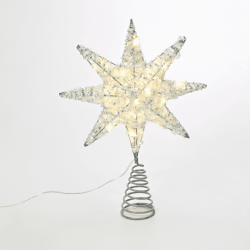 ^ "SILVER TINSEL THREAD STAR 1" 20 MINI WW LED ΛΑΜΠ. ΜΠΑΤ. 3ΧΑΑ,IP20 28x5x20cm ^ "SILVER TINSEL THREAD STAR 1" 20 MINI WW LED ΛΑΜΠ. ΜΠΑΤ. 3ΧΑΑ,IP20 28x5x20cm