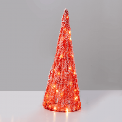 ^ "RED TINSEL CONE TREE" 30 MINI WW LED ΛΑΜΠ. ΜΠΑΤ. 3ΧΑΑ,IP20 Φ20.5X60cm ^ "RED TINSEL CONE TREE" 30 MINI WW LED ΛΑΜΠ. ΜΠΑΤ. 3ΧΑΑ,IP20 Φ20.5X60cm