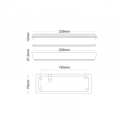 Φ/Σ ΑΣΦΑΛΕΙΑΣ LED ΕΠΙΤ. 2W TEST BUTTON 3HRS 100LM 6000K 230V