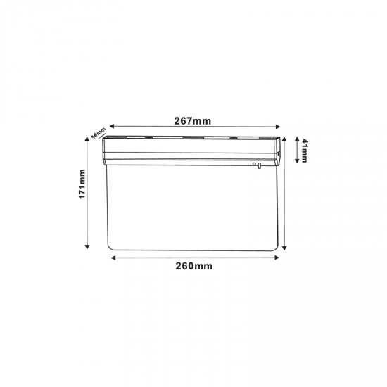 MAINTAINED/NON MAINTAINED EMERGENCY LED SIGN LUMINAIRE 2W 3HRS 60LM 6000K 230V