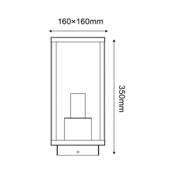 ^ΜΑΥΡΟ ΦΩΤΙΣΤΙΚΟ ΔΑΠΕΔΟΥ CELIA 1XE27 IP44 ΜΕ ΔΙΑΦΑΝΟ ΓΥΑΛΙ