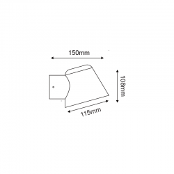 ^ΛΕΥΚΟ ΕΠΙΤΟΙΧΟ ΦΩΤΙΣΤΙΚΟ VIDA 1XGU10 MAX.35W  IP44 ΜΕ ΔΙΑΦΑΝΟ ΓΥΑΛΙ
