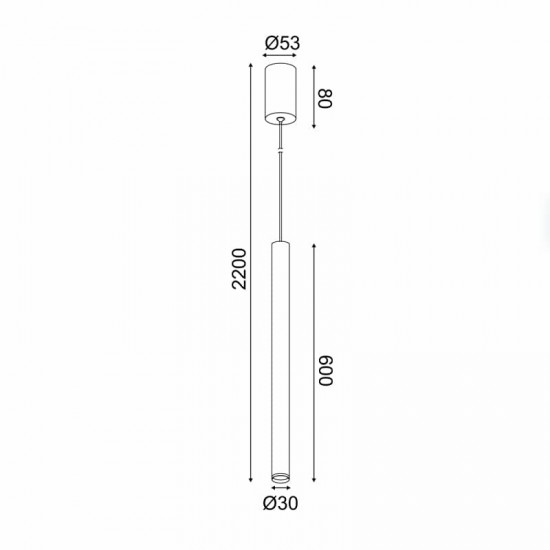 ^ΚΡΕΜΑΣΤΟ Φ/Σ LED 5W 3000K 400LM FINO  ΧΡΥΣΟ ΜΕΤ/ΚΟ IP20 D3XD5,3XH220CM
