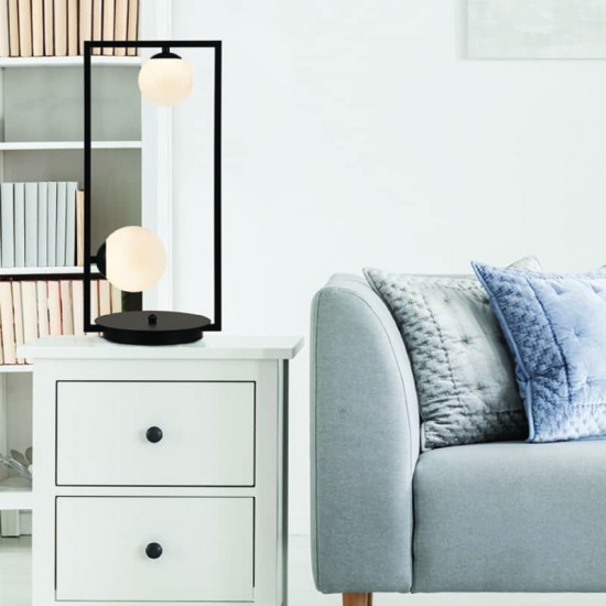 ^ΕΠΙΤΡΑΠΕΖΙΟ Φ/Σ 2xG9 QUADRO ΜΑΥΡΟ ΜΕΤ/ΚΟ +ΛΕΥΚΟ ΓΥΑΛΙ 25Χ12Χ54CM ^ΕΠΙΤΡΑΠΕΖΙΟ Φ/Σ 2xG9 QUADRO ΜΑΥΡΟ ΜΕΤ/ΚΟ +ΛΕΥΚΟ ΓΥΑΛΙ 25Χ12Χ54CM