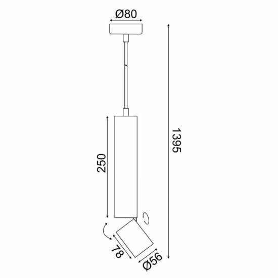 ^ΚΡΕΜΑΣΤΟ Φ/Σ 1XGU10 BABEL ΓΚΡΙ ΜΕΤ/ΚΟ IP20 D5,6XD8XH140CM ^ΚΡΕΜΑΣΤΟ Φ/Σ 1XGU10 BABEL ΓΚΡΙ ΜΕΤ/ΚΟ IP20 D5,6XD8XH140CM