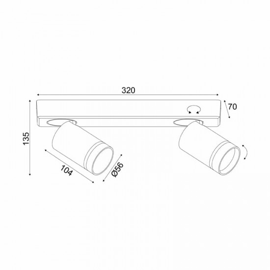 ^ΕΠΙΤΟΙΧΟ Φ/Σ 2XGU10 DIVINO ΓΚΡΙ ΑΛΟΥΜΙΝΙΟ IP20 32X7X13,5CM ^ΕΠΙΤΟΙΧΟ Φ/Σ 2XGU10 DIVINO ΓΚΡΙ ΑΛΟΥΜΙΝΙΟ IP20 32X7X13,5CM