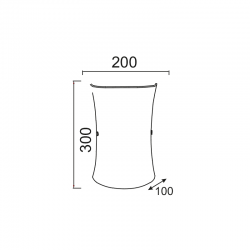 ΑΠΛΙΚΑ UP-DOWN-ΓΥΑΛΙ 1XE27 10X20XH30,5cm TURTLE