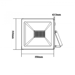 BLACK LED SMD FLOOD LUMINAIRE IP66 150W 3000K 12000Lm 230V RA80 BLACK LED SMD FLOOD LUMINAIRE IP66 150W 3000K 12000Lm 230V RA80
