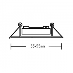 ΣΠΟΤ ΤΕΤΡΑΓΩΝΟ 3154 MR11 ΜΠΡΟΝΖΕ