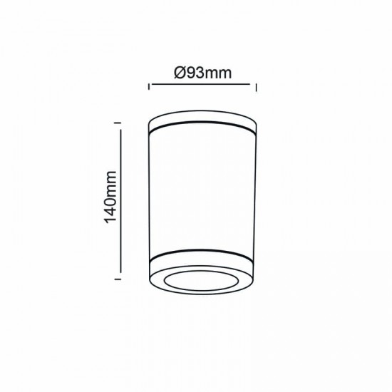 GU10 ROUND CEILING LUMINAIRE 230V AC GREY IP65 GU10 MAX.7W GU10 ROUND CEILING LUMINAIRE 230V AC GREY IP65 GU10 MAX.7W