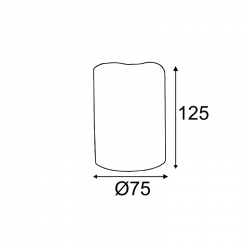 ^ ΛΕΥΚΟ ΚΕΡΙ, 1 LED ΛΑΜΠ ΜΠΑΤ(2xAA) & ΟΝ/ΟFF IR ΤΗΛΕΧ., ΘΕΡΜΟ ΛΕΥΚΟ, IP20, φ7.5x12.5cm ^ ΛΕΥΚΟ ΚΕΡΙ, 1 LED ΛΑΜΠ ΜΠΑΤ(2xAA) & ΟΝ/ΟFF IR ΤΗΛΕΧ., ΘΕΡΜΟ ΛΕΥΚΟ, IP20, φ7.5x12.5cm