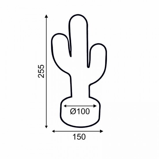 ΚΑΚΤΟΣ, 45 NEON LED ΛΑΜΠΑΚΙΑ ΜΕ ΜΠΑΤΑΡΙΑ (3xAA)/USB, ΠΡΑΣΙΝΟ, IP20, 15x10x25.5cm