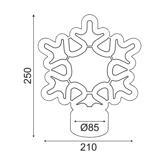 ^ ΧΙΟΝΟΝΙΦΑΔΑ, NEON LED ΛΑΜΠΑΜΠΑΤ(3xAA)/USB, ΜΠΛΕ, IP20, 21x8.5x25cm ^ ΧΙΟΝΟΝΙΦΑΔΑ, NEON LED ΛΑΜΠΑΜΠΑΤ(3xAA)/USB, ΜΠΛΕ, IP20, 21x8.5x25cm