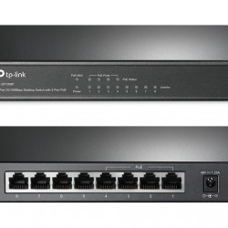 TP-LINK Desktop Switch TL-SF1008P 8 Θυρών, με 4-port POE, Ver. 6.0