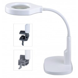 BEST Μεγεθυντικός Φακός BST-9145, με λάμπα LED, ρυθμιζόμενος, Λευκός