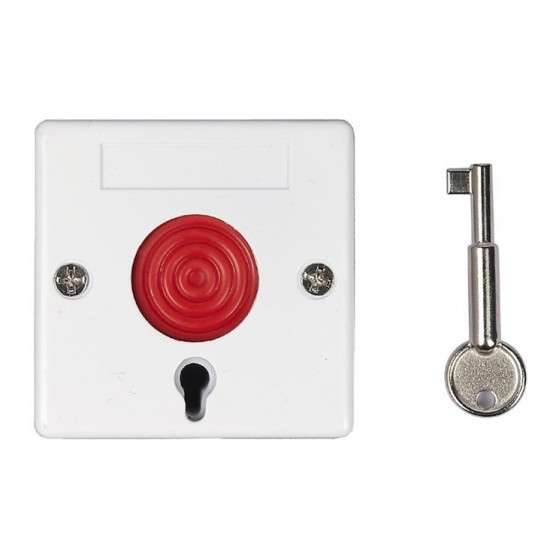 Ενσύρματο Κουμπί Πανικού με κλειδί απενεργοποίησης, White Ενσύρματο Κουμπί Πανικού με κλειδί απενεργοποίησης, White