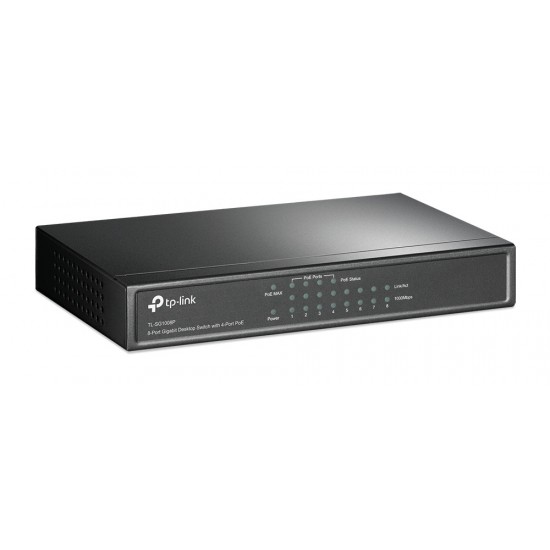 TP-LINK 8-Port Gigabit Desktop Switch TL-SG1008P, 4-Port PoE, Ver. 4.0 TP-LINK 8-Port Gigabit Desktop Switch TL-SG1008P, 4-Port PoE, Ver. 4.0