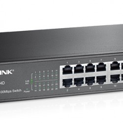 TP-LINK Desktop Switch TL-TL-SF1024D, 10/100Mbps, 24 Θύρες, Ver. 3.0
