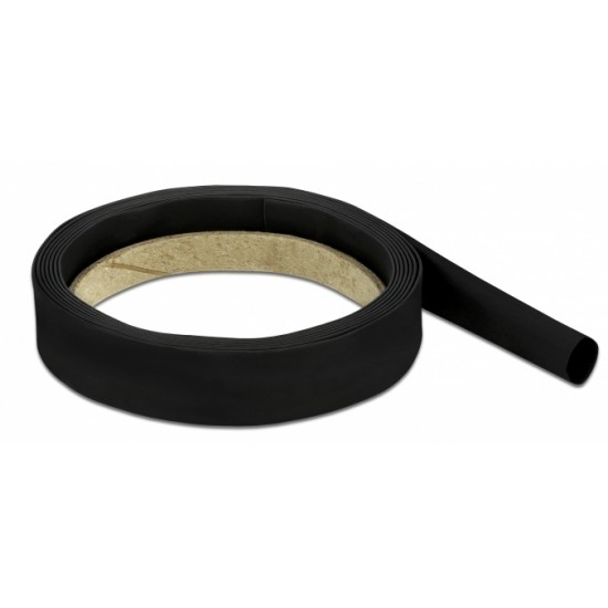 DELOCK Θερμοσυστελλόμενο μονωτικό για καλώδια 20667, 2mx12mm, 4:1 μαύρο