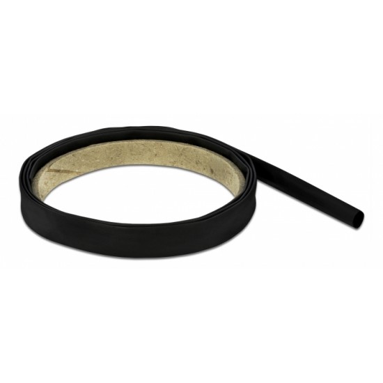 DELOCK Θερμοσυστελλόμενο μονωτικό για καλώδια 19998, 1mx4mm, 4:1 μαύρο