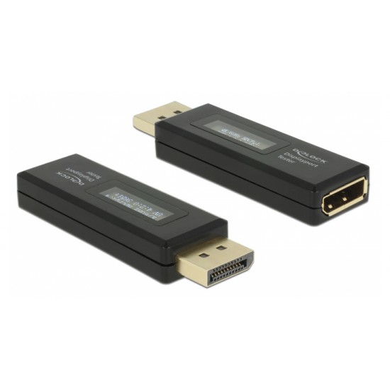 DELOCK DisplayPort tester 63338 για EDID πληροφορίες, με OLED οθόνη