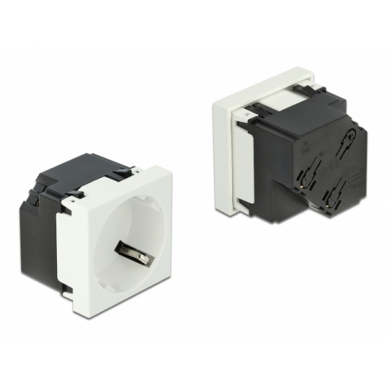 DELOCK module πρίζας ρεύματος Easy 45 81321, 45°, 45x45mm, 10τμχ