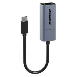 ROCKROSE αντάπτορας Type-C σε Ethernet Infinity E, μεταλλικό, γκρι