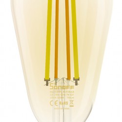 SONOFF Smart λάμπα LED Filament B02-F-ST64, Wi-Fi, 7W, E27, 1800K-5000K