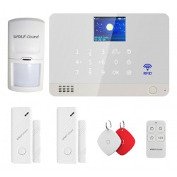 WOLF GUARD ασύρματο σύστημα συναγερμού WM2T, GSM, Wi-Fi