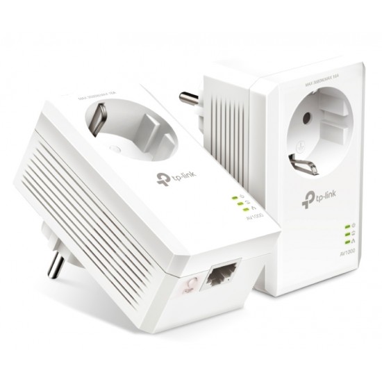 TP-LINK Powerline kit TL-PA7017P, Passthrough, AV1000 Gigabit, Ver. 4.0 TP-LINK Powerline kit TL-PA7017P, Passthrough, AV1000 Gigabit, Ver. 4.0